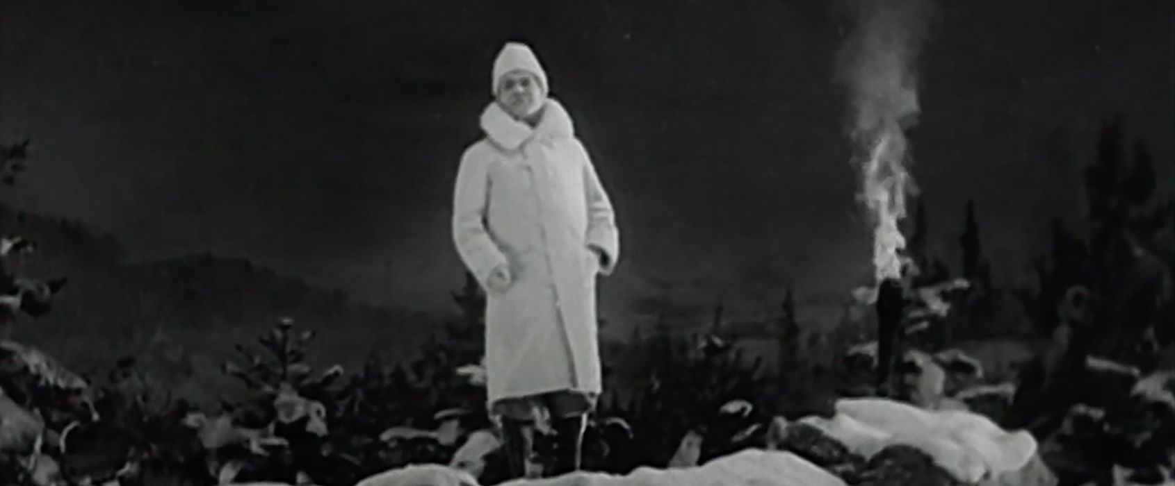 Anders de Wahl läser Nyårsklockan år 1930